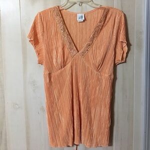 Bundle of Joy Orange Blouse Size Large